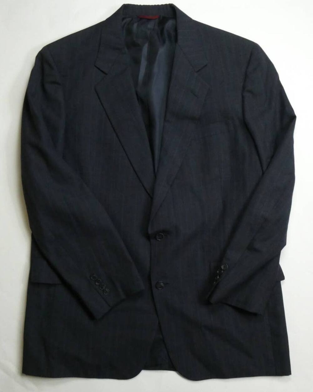 Hart Schaffner & Marx blazer, slim fit sport coat, 44R, 1989, navy stripe